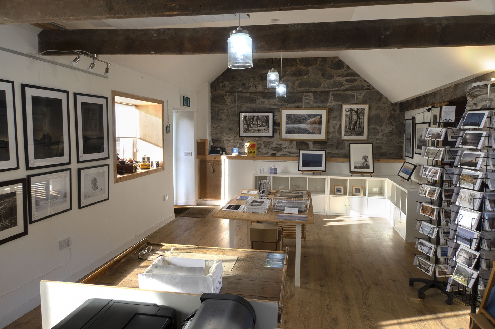 Shed Gallery, Kinloch Rannoch, interior