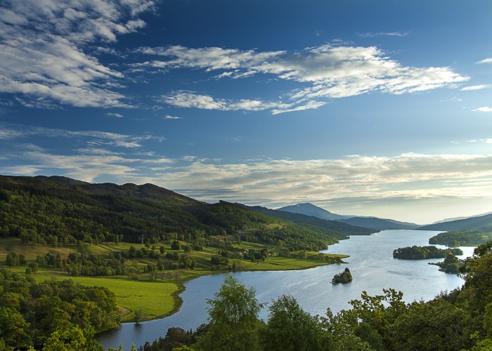 Queen's View is a famous viewpoint on the road to Rannoch and Tummel