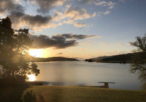 Rannoch Lodge Holiday Cottages, View from the garden